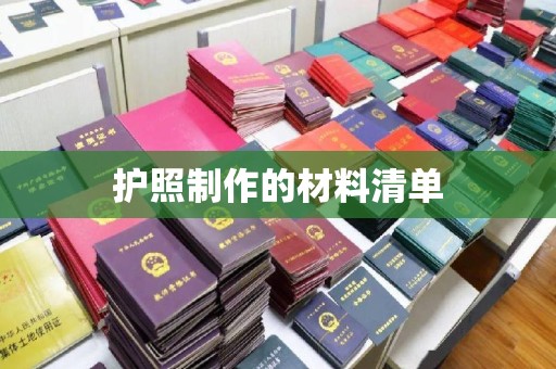 柳营护照制作的材料清单
